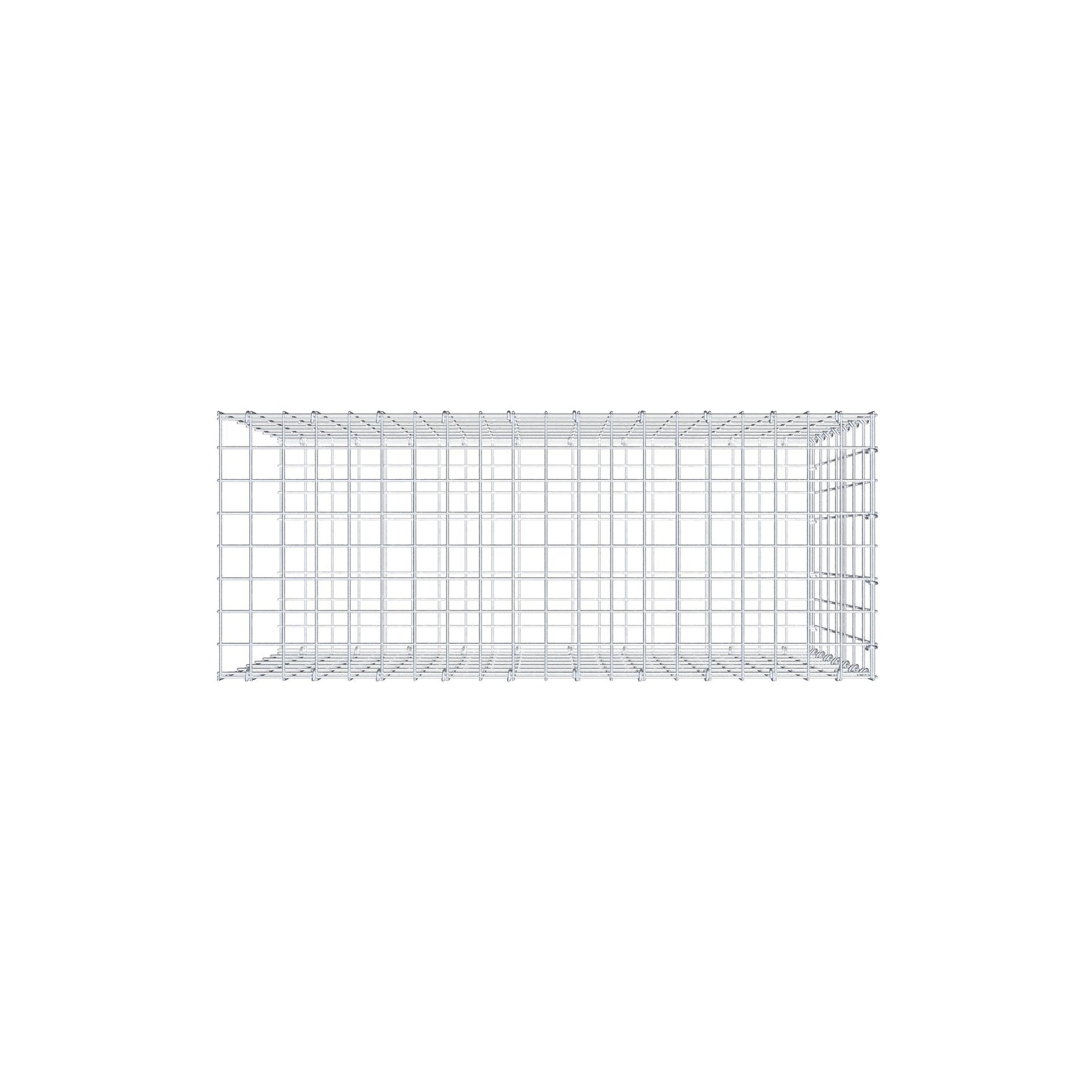 Gabião tipo 2 100 cm x 70 cm x 40 cm, malhagem 5 cm x 10 cm, anel C