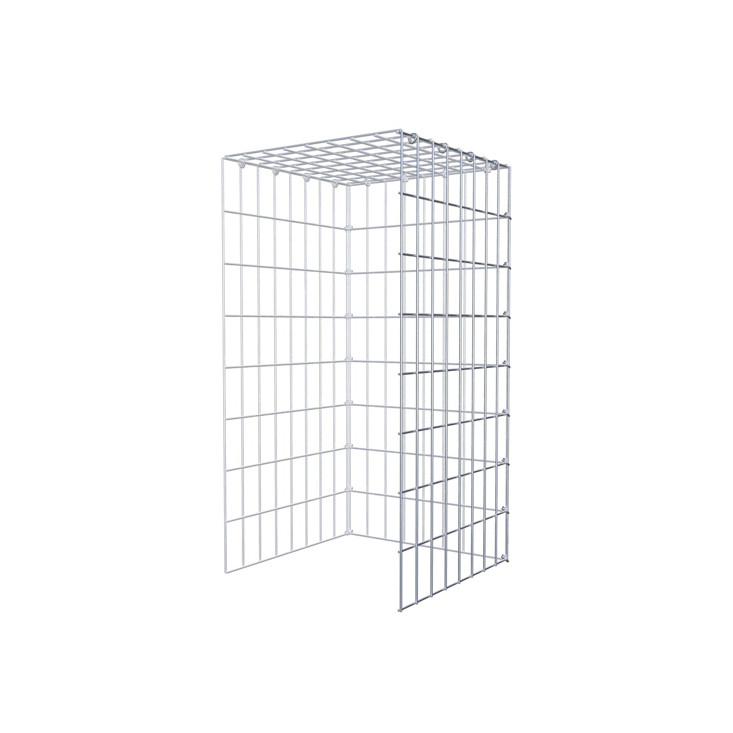 Anbaugabione Typ 4 80 cm x 40 cm x 40 cm (L x H x T), Maschenweite 5 cm x 10 cm, C-Ring