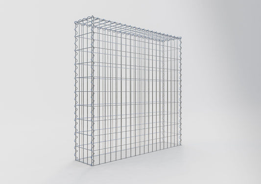 Anbaugabione Typ 3 100 cm x 100 cm x 20 cm (L x H x T), Maschenweite 5 cm x 10 cm, Spirale