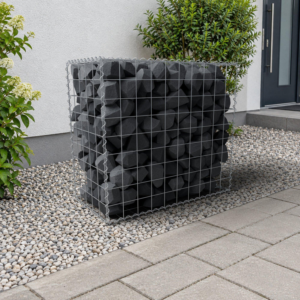 Gabbione 100 cm x 90 cm x 50 cm (L x H x P), maglia 10 cm x 10 cm, spirale