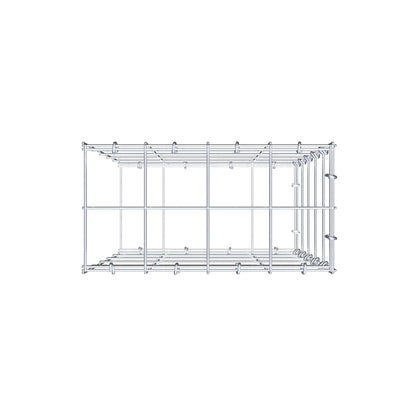 Gavión complementario de tipo 2 50 cm x 40 cm x 20 cm (L x A x P), malla 10 cm x 10 cm, anillo en C