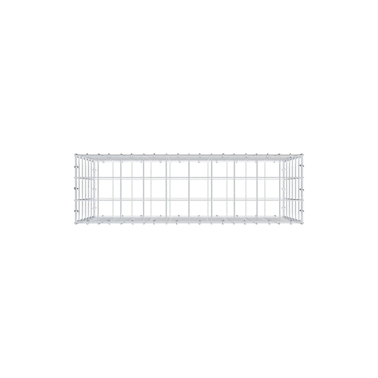 Gabion 100 cm x 60 cm x 30 cm (L x H x D), maskestørrelse 10 cm x 10 cm, C-ring
