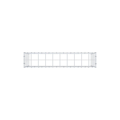 Monteret gabion type 3 100 cm x 50 cm x 20 cm (L x H x D), maskestørrelse 10 cm x 10 cm, C-ring