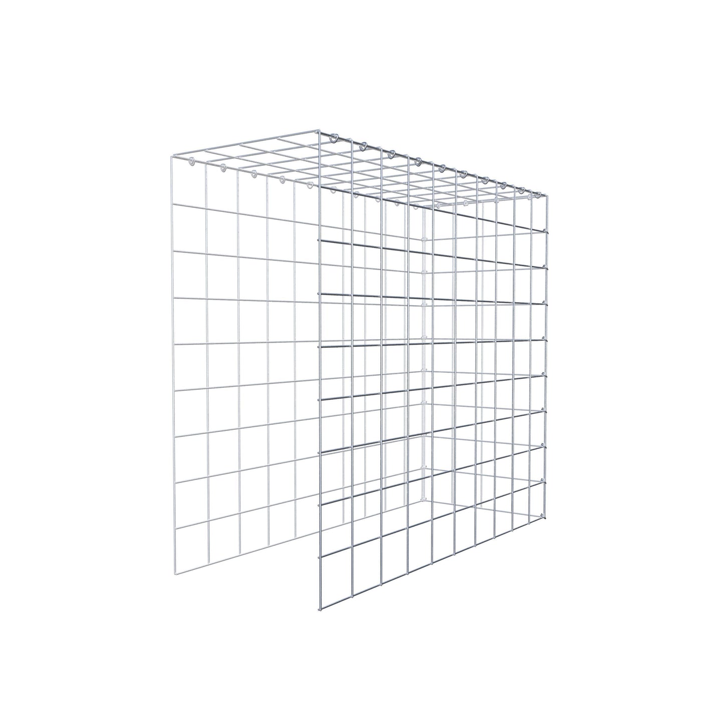 Anbaugabione Typ 4 100 cm x 90 cm x 40 cm (L x H x T), Maschenweite 10 cm x 10 cm, C-Ring