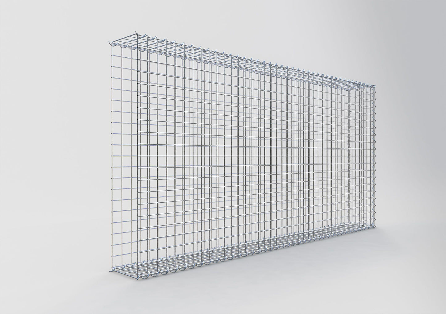 Extra gabion typ 2 200 cm x 100 cm x 20 cm (L x H x D), maskstorlek 5 cm x 5 cm, spiral