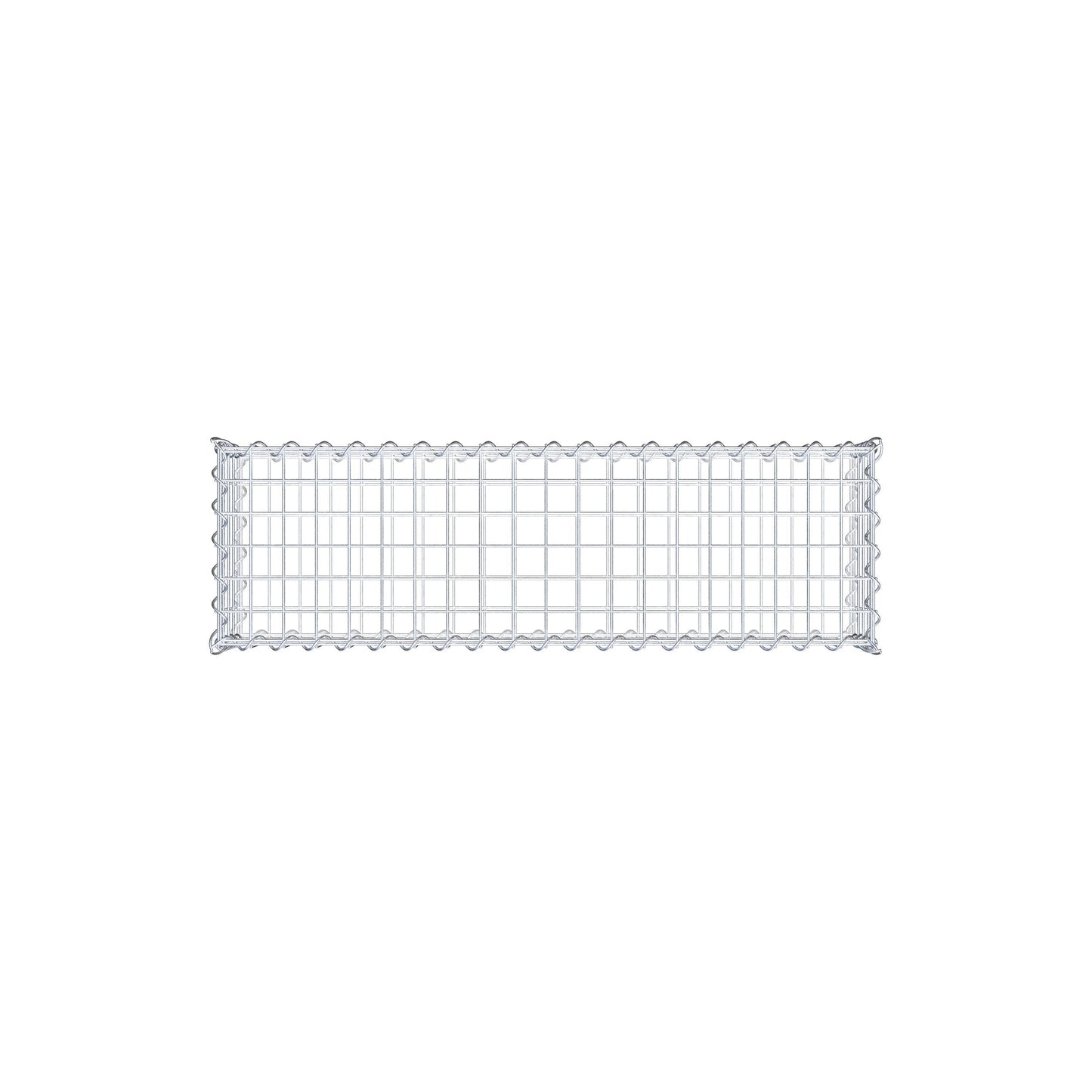 Gabion 100 cm x 20 cm x 30 cm (L x H x D), maskstorlek 5 cm x 5 cm, spiral