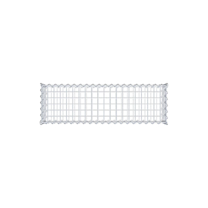 Gabion 100 cm x 20 cm x 30 cm (L x H x D), maskstorlek 5 cm x 5 cm, spiral