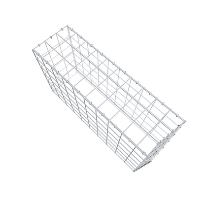 Typ 3 påbyggnadsgabion 100 cm x 60 cm x 30 cm (L x H x D), maskstorlek 10 cm x 10 cm, C-ring