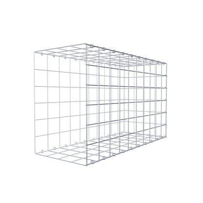 Gavión complementario de tipo 2 100 cm x 60 cm x 40 cm (L x A x P), malla 10 cm x 10 cm, anillo en C