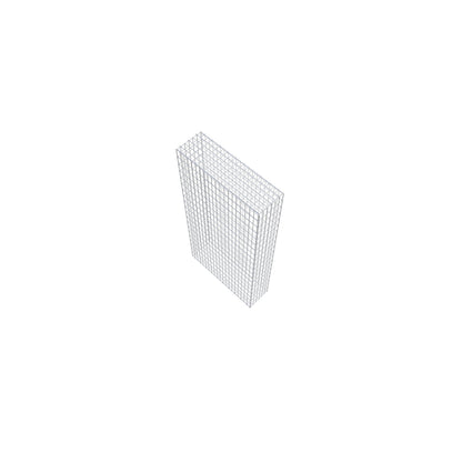 Gabion 200 cm x 100 cm x 30 cm (L x H x P), mailles 5 cm x 10 cm, anneau en C
