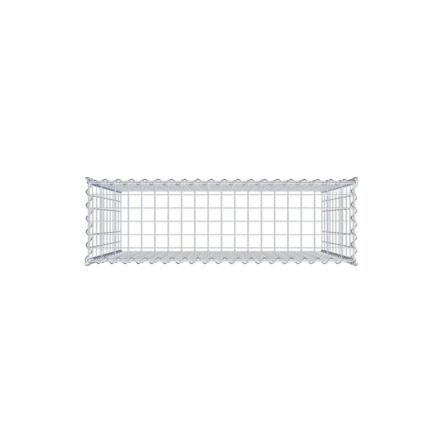 Opvokset gabion type 3 100 cm x 100 cm x 30 cm (L x H x D), maskestørrelse 5 cm x 10 cm, spiral
