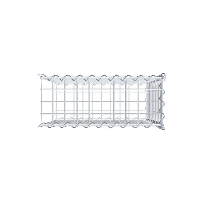 Extra gabion typ 2 50 cm x 50 cm x 20 cm (L x H x D), maskstorlek 5 cm x 5 cm, spiral