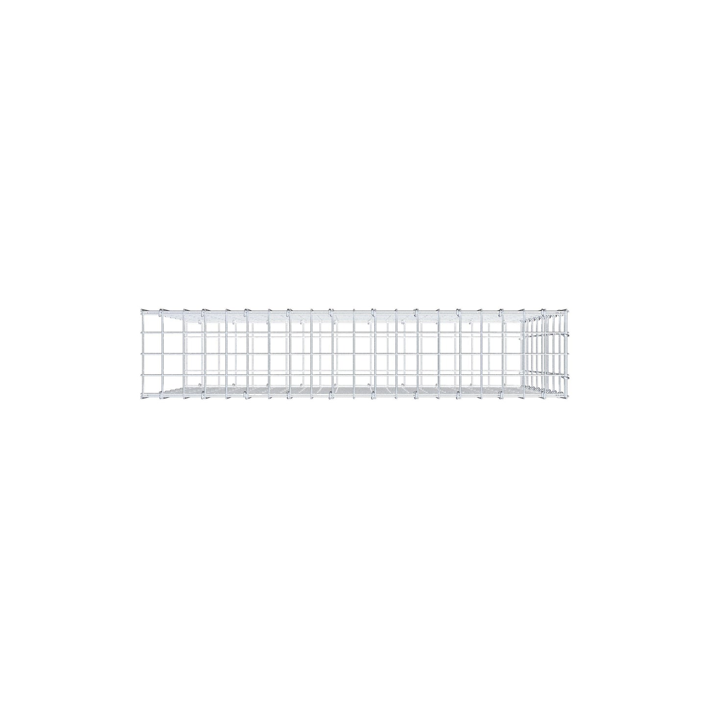Gabião Tipo 2 100 cm x 80 cm x 20 cm, malhagem 5 cm x 10 cm, anel C