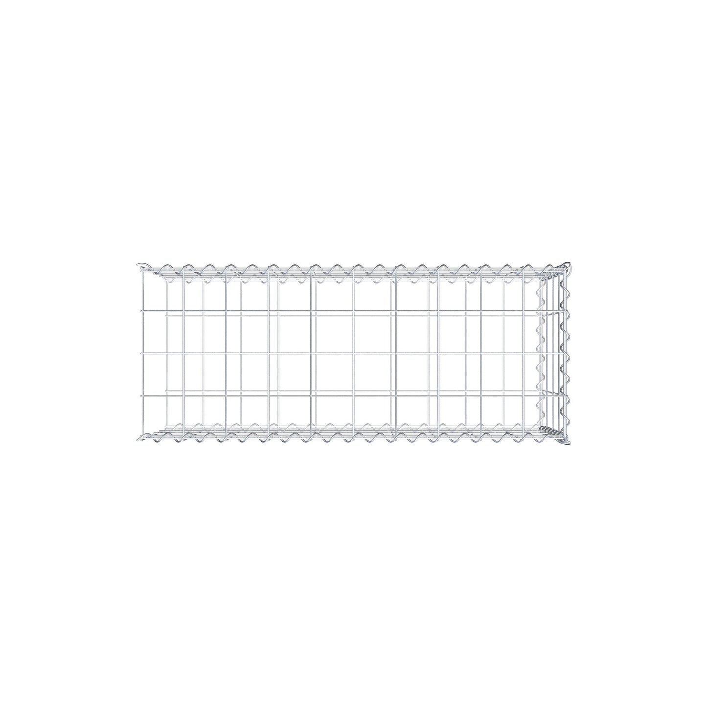 Extra gabion typ 2 100 cm x 40 cm x 40 cm (L x H x D), maskstorlek 10 cm x 10 cm, spiral