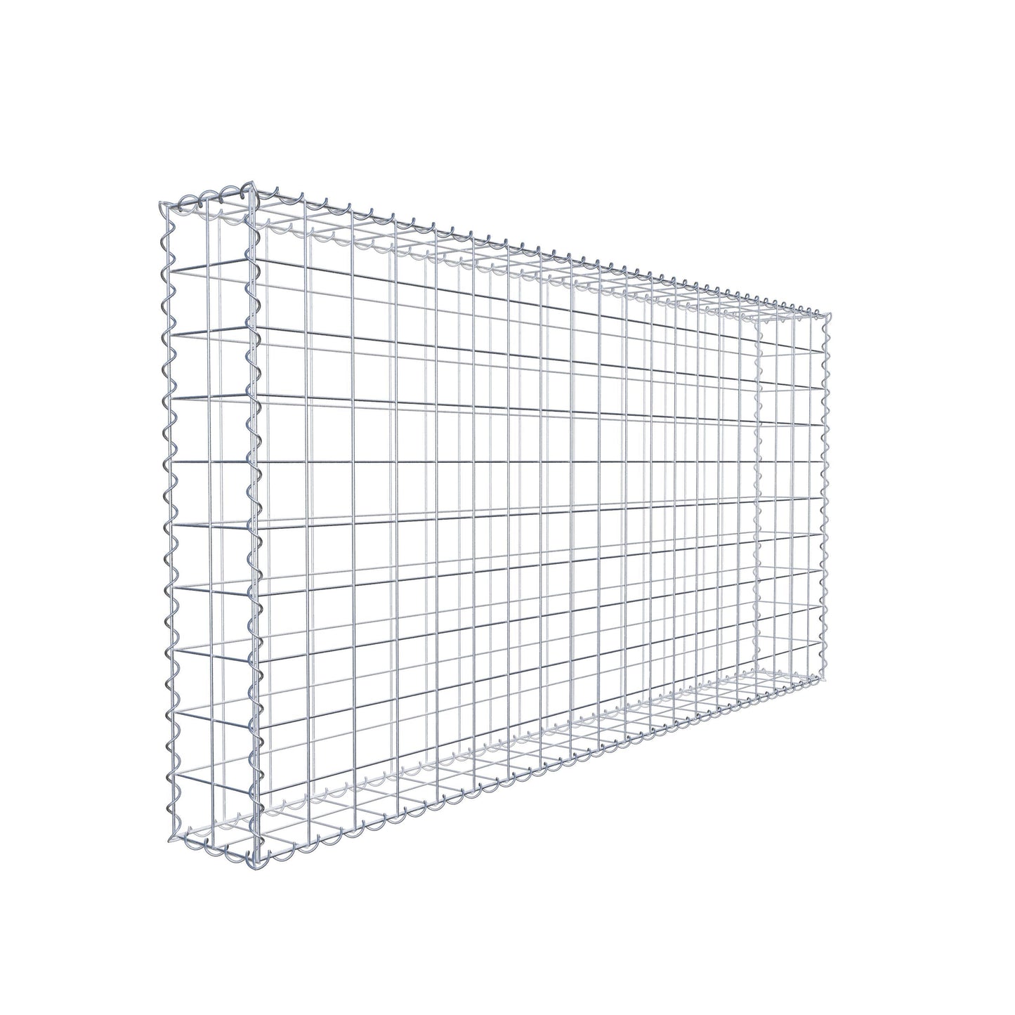 Gabion 200 cm x 100 cm x 20 cm (L x H x D), mesh size 10 cm x 10 cm, spiral