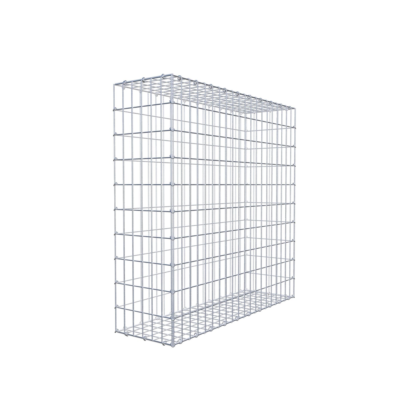 Gabbione 100 cm x 100 cm x 30 cm (L x H x P), maglia 5 cm x 10 cm, anello a C