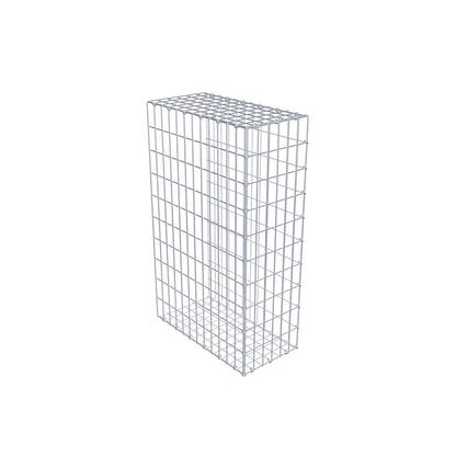 Monteret gabion type 2 100 cm x 60 cm x 30 cm, maskestørrelse 5 cm x 10 cm, C-ring