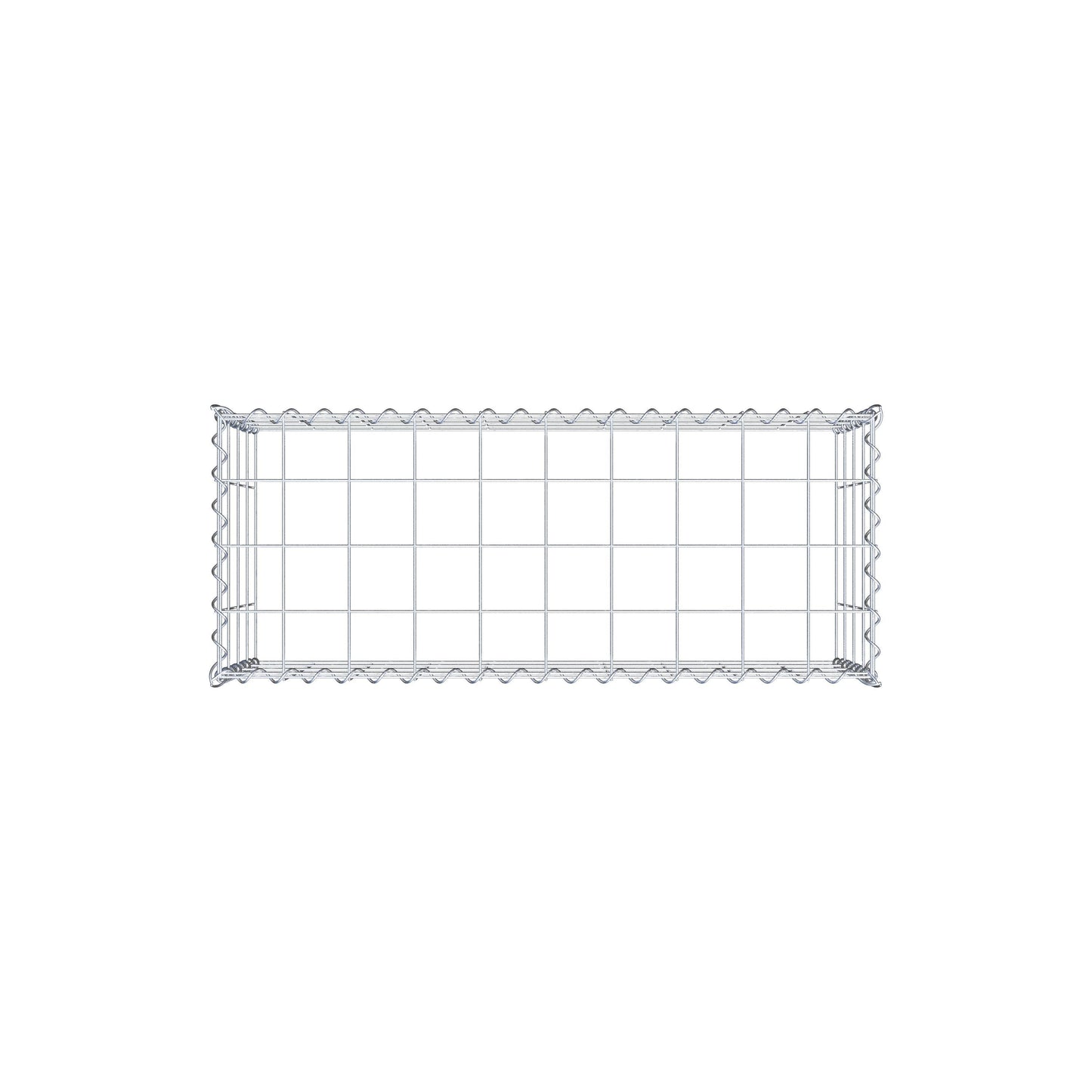 Opvokset gabion type 3 100 cm x 40 cm x 40 cm (L x H x D), maskestørrelse 10 cm x 10 cm, spiral