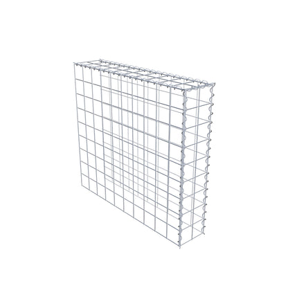 Gabião Tipo 4 100 cm x 90 cm x 20 cm (C x A x P), malhagem 10 cm x 10 cm, espiral