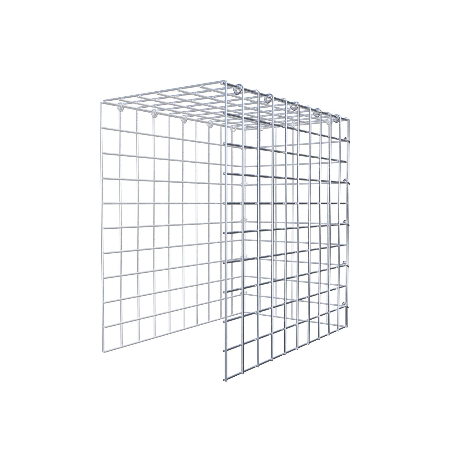 Gavión complementario tipo 4 50 cm x 50 cm x 30 cm (L x A x P), malla 5 cm x 5 cm, anillo en C