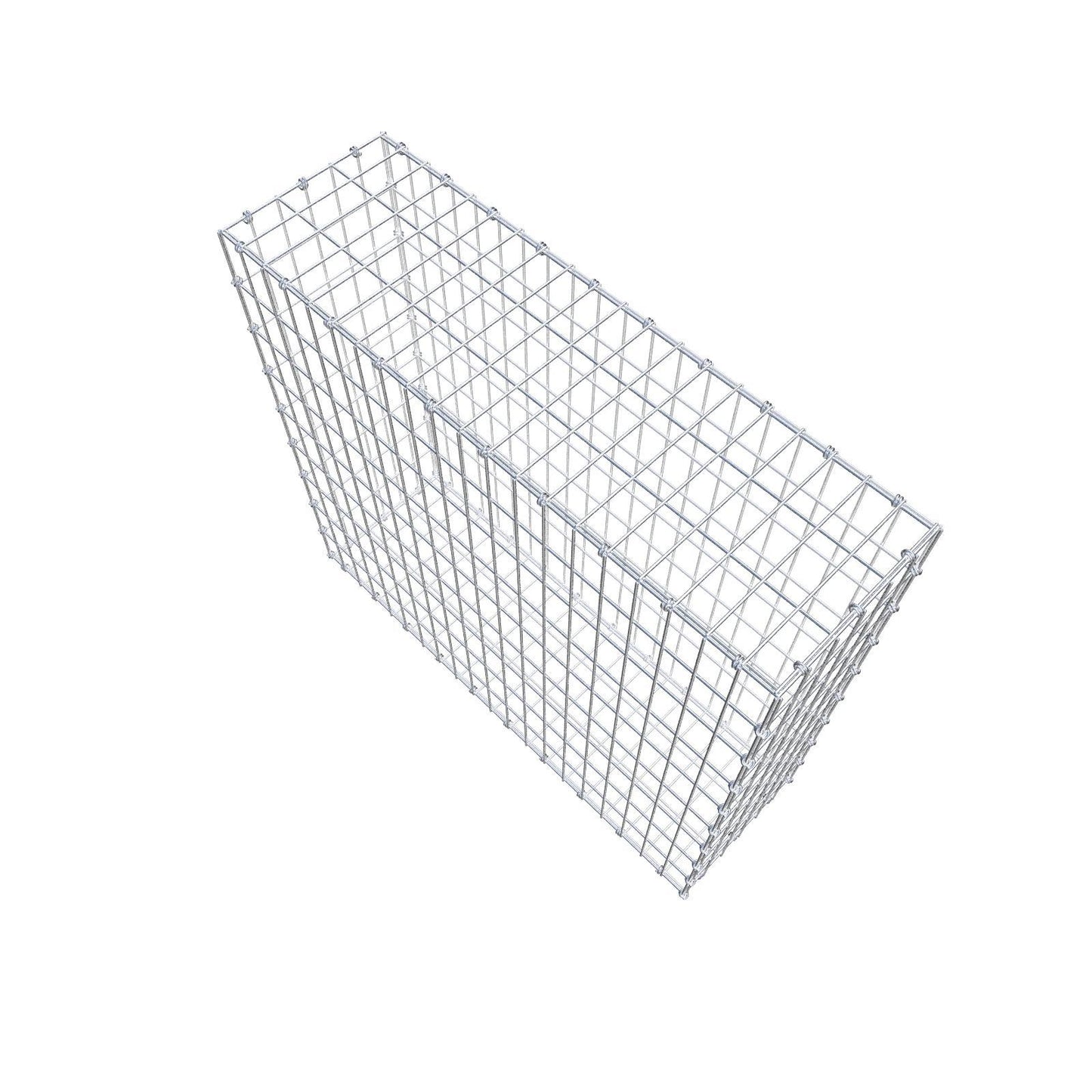 Gabbione 100 cm x 90 cm x 30 cm (L x H x P), maglia 5 x 10 cm, anello a spirale