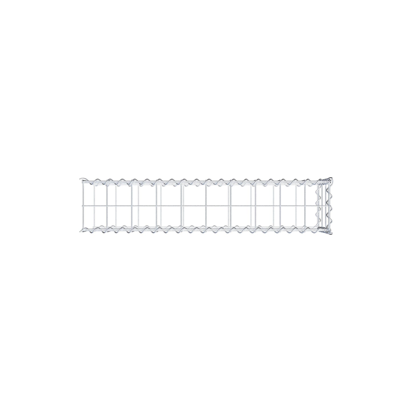 Gabião tipo 2 100 cm x 30 cm x 20 cm (C x A x P), malhagem 10 cm x 10 cm, espiral