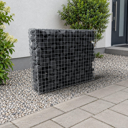 Gabione 100 cm x 80 cm x 20 cm (L x H x T), Maschenweite 5 cm x 5 cm, Spirale