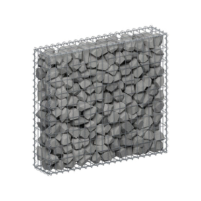 Gabion 100 cm x 90 cm x 20 cm (L x H x D), maskstorlek 5 cm x 10 cm, spiral