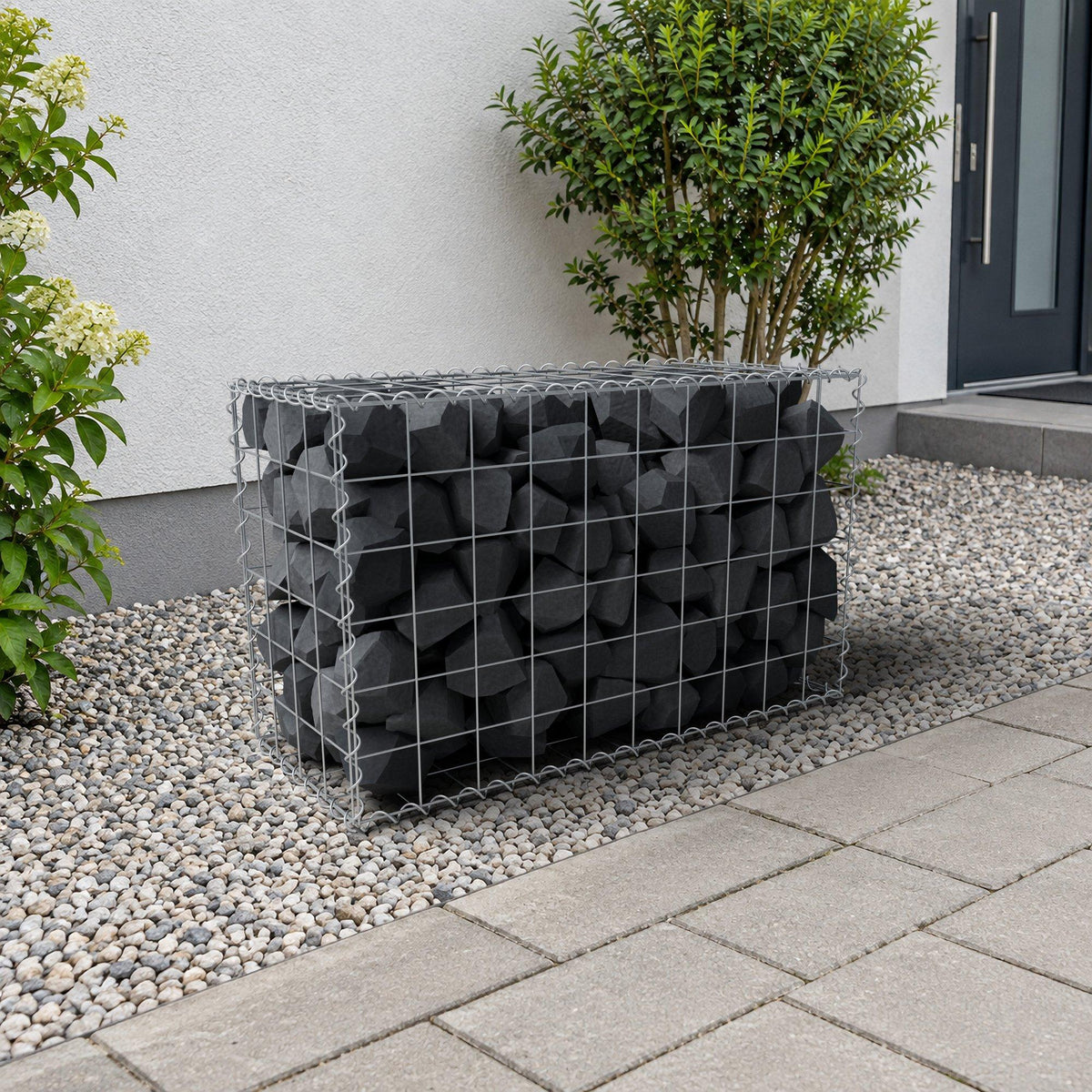 Gabion 100 cm x 60 cm x 40 cm (L x H x D), maskstorlek 10 cm x 10 cm, spiral