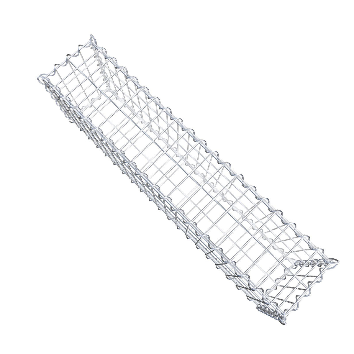 Gabione 100 cm x 30 cm x 20 cm (L x H x T), Maschenweite 5 cm x 10 cm, Spirale