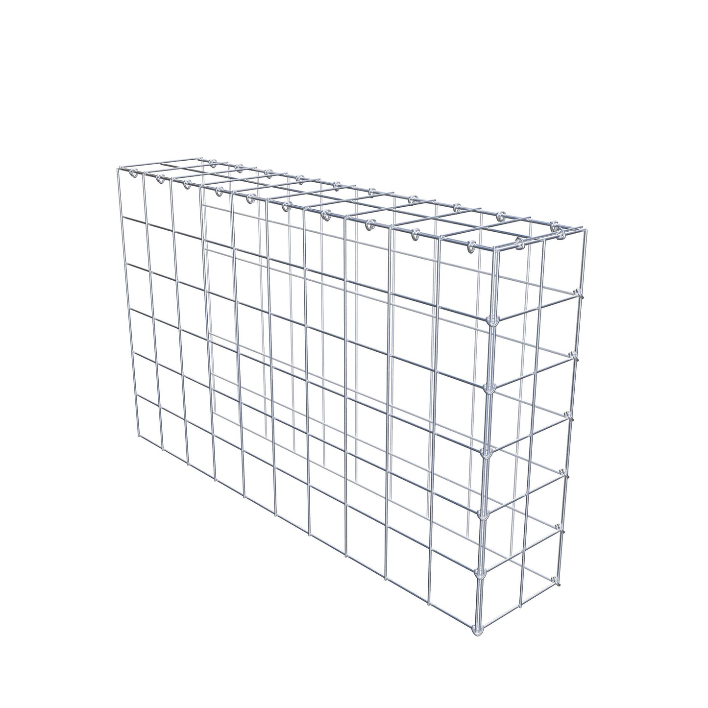 Anbaugabione Typ 4 100 cm x 60 cm x 20 cm (L x H x T), Maschenweite 10 cm x 10 cm, C-Ring