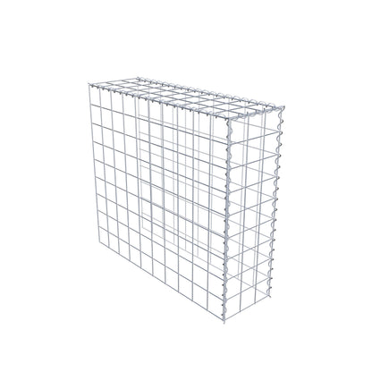 Påväxt gabion typ 4 100 cm x 90 cm x 30 cm (L x H x D), maskstorlek 10 cm x 10 cm, spiral
