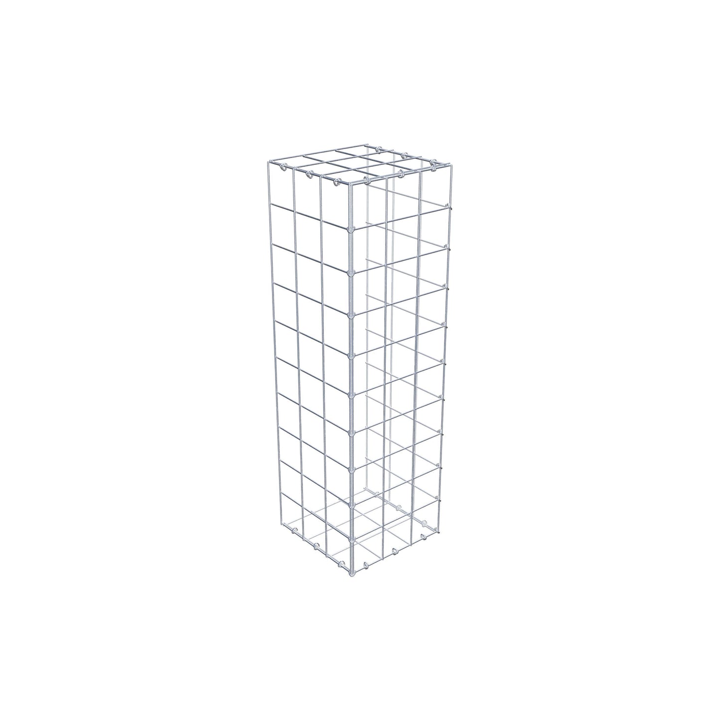 Mounted gabion type 2 100 cm x 30 cm x 30 cm (L x H x D), mesh size 10 cm x 10 cm, C-ring