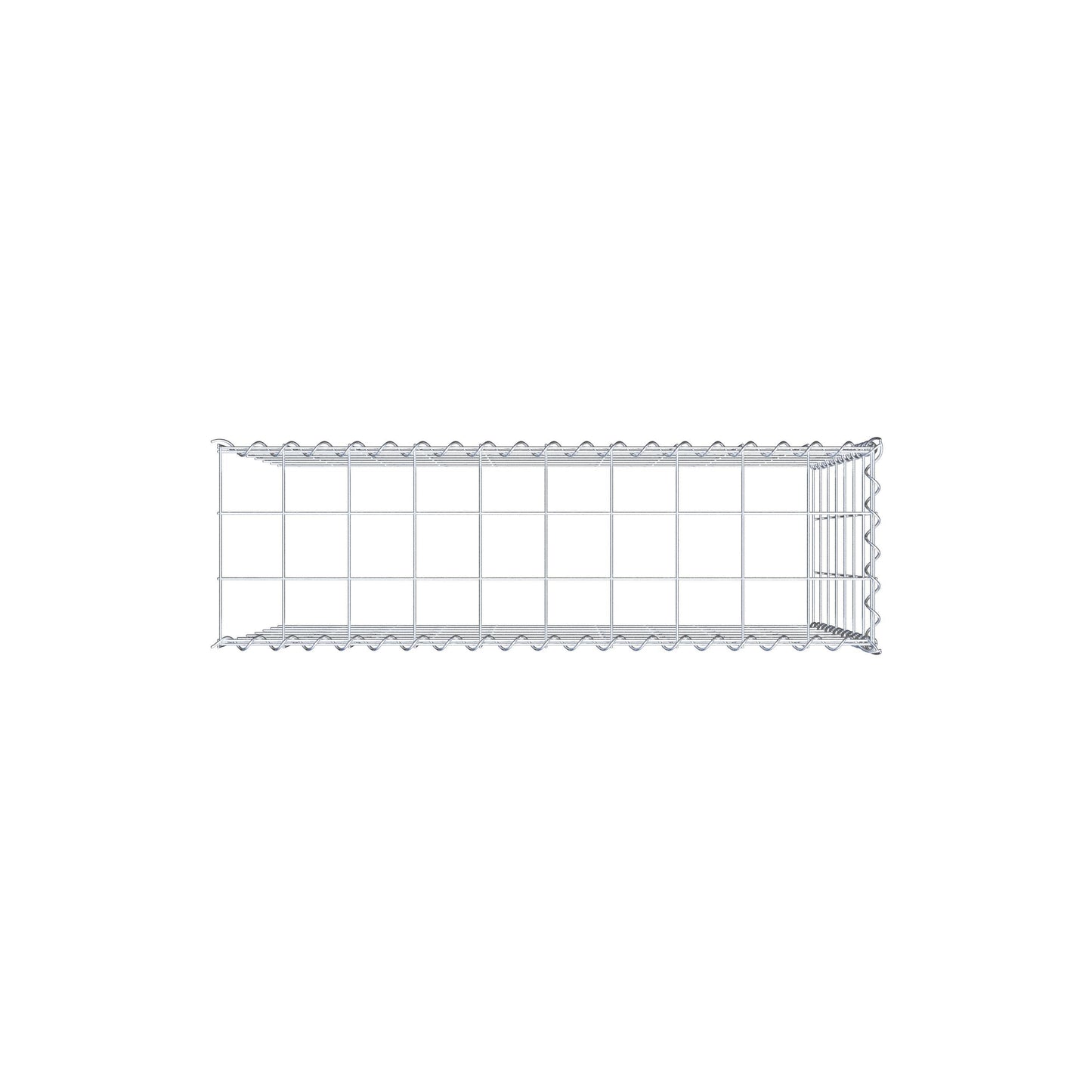 Anbaugabione Typ 4 100 cm x 70 cm x 30 cm (L x H x T), Maschenweite 10 cm x 10 cm, Spirale