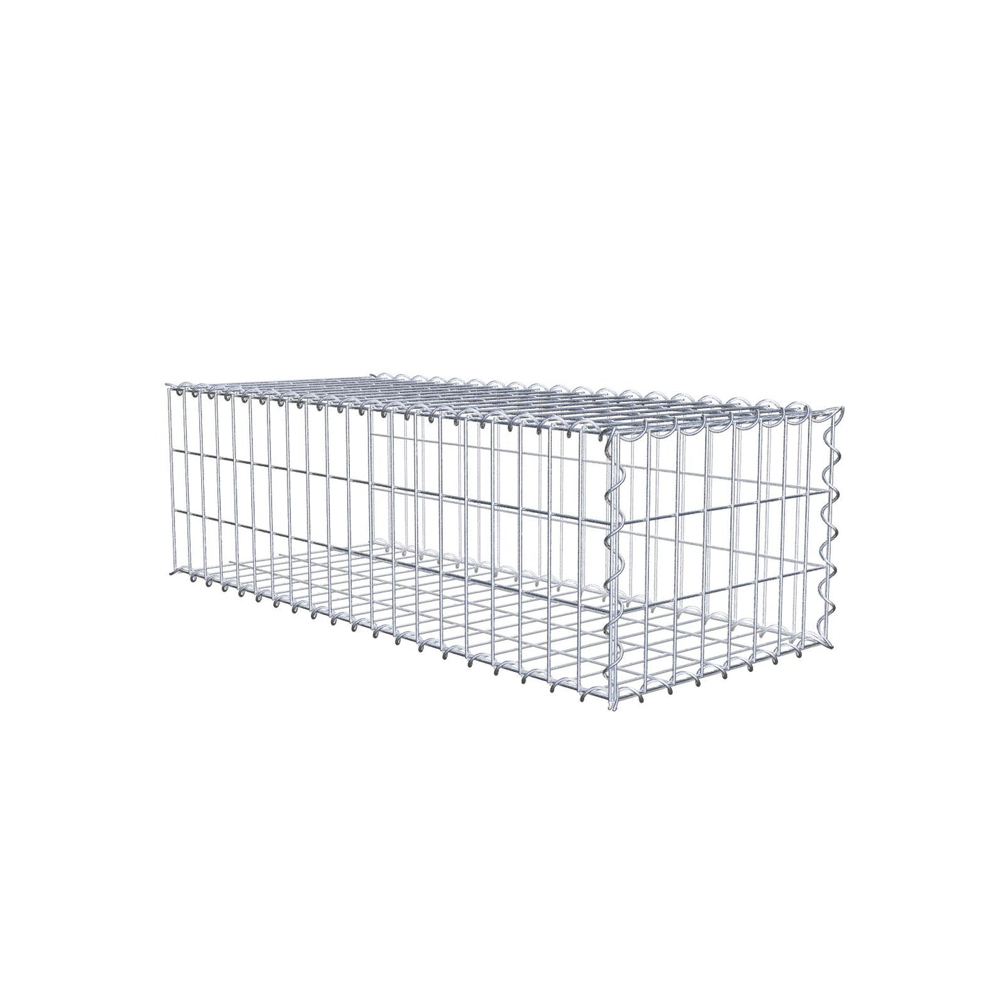 Aangegroeide schanskorf type 2 100 cm x 30 cm x 40 cm (L x H x D), maaswijdte 5 cm x 10 cm, spiraal
