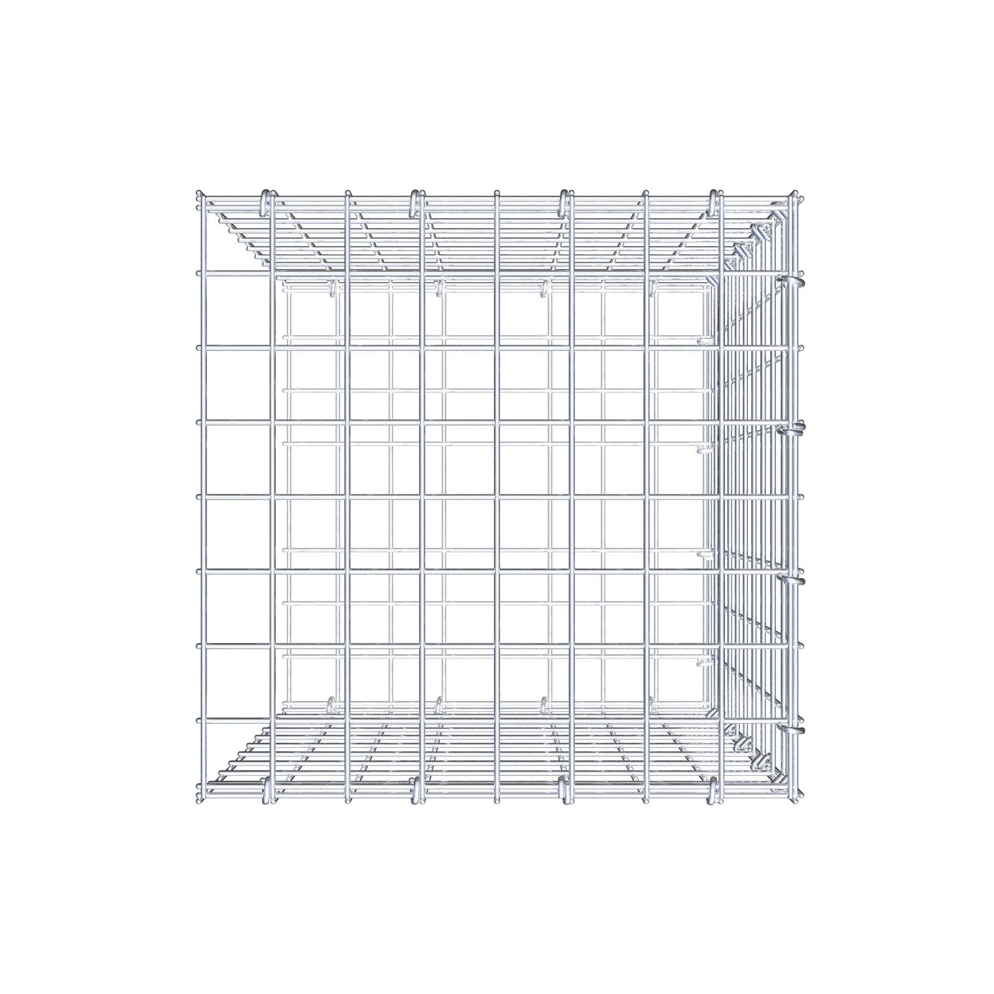 Gabião tipo 2 50 cm x 40 cm x 40 cm (C x A x P), malhagem 5 cm x 5 cm, anel C