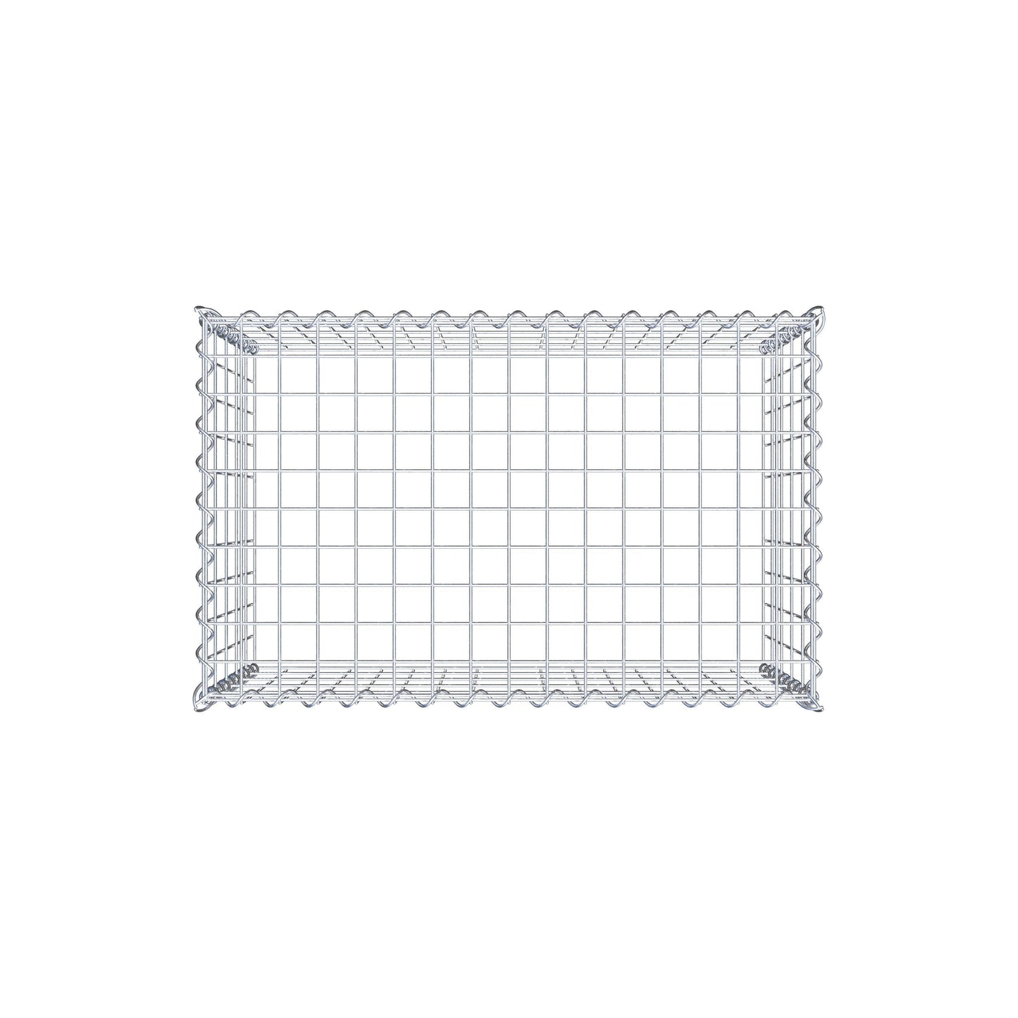 Gabião tipo 3 80 cm x 50 cm x 50 cm (C x A x P), malhagem 5 cm x 10 cm, espiral