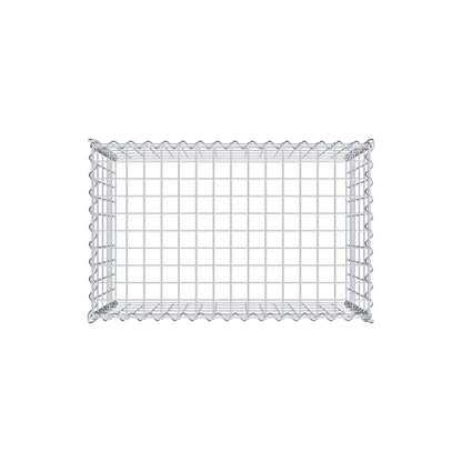 Gabião tipo 3 80 cm x 50 cm x 50 cm (C x A x P), malhagem 5 cm x 10 cm, espiral
