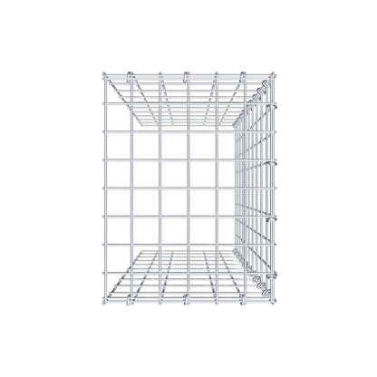 Mounted gabion type 4 100 cm x 30 cm x 40 cm (L x H x D), mesh size 5 cm x 10 cm, C-ring