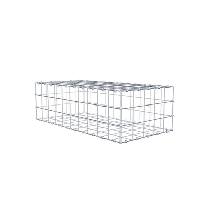 Gabion 100 cm x 30 cm x 50 cm (L x H x D), maskstorlek 10 x 10 cm, spiralring