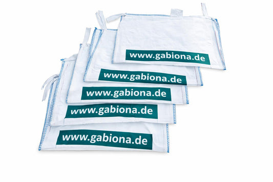 5x Big Bags 95 x 65 x 120 cm (L x P x A) - con impresión - muy estable - 1.250 kg SWL