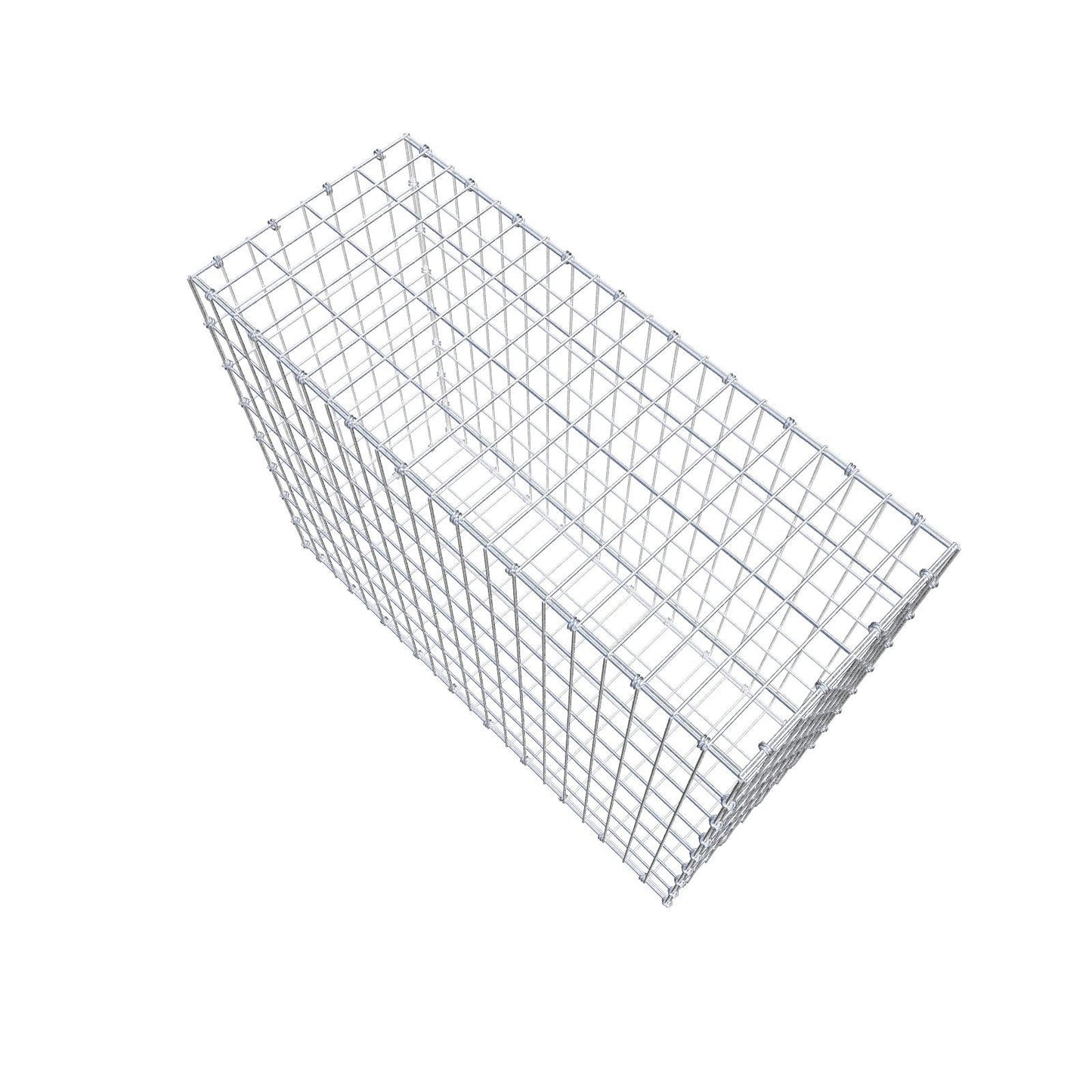 Schanskorf 100 cm x 80 cm x 40 cm (L x H x D), maaswijdte 5 x 10 cm, spiraalring