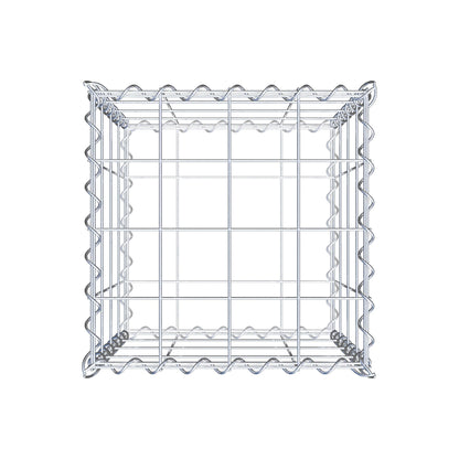 Gabion 40 cm x 40 cm x 40 cm (L x H x D), mesh size 10 cm x 10 cm, spiral