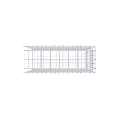 Opzetpaal type 2 100 cm x 80 cm x 30 cm, maaswijdte 5 cm x 10 cm, C-ring