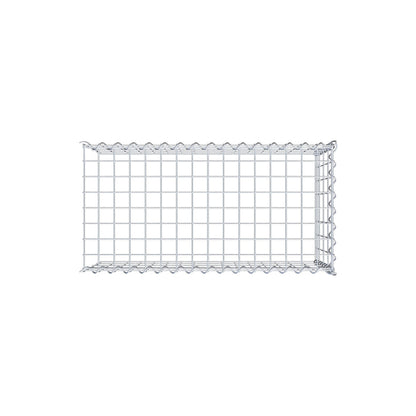 Gabião tipo 4 80 cm x 40 cm x 40 cm (C x A x P), malhagem 5 cm x 10 cm, espiral