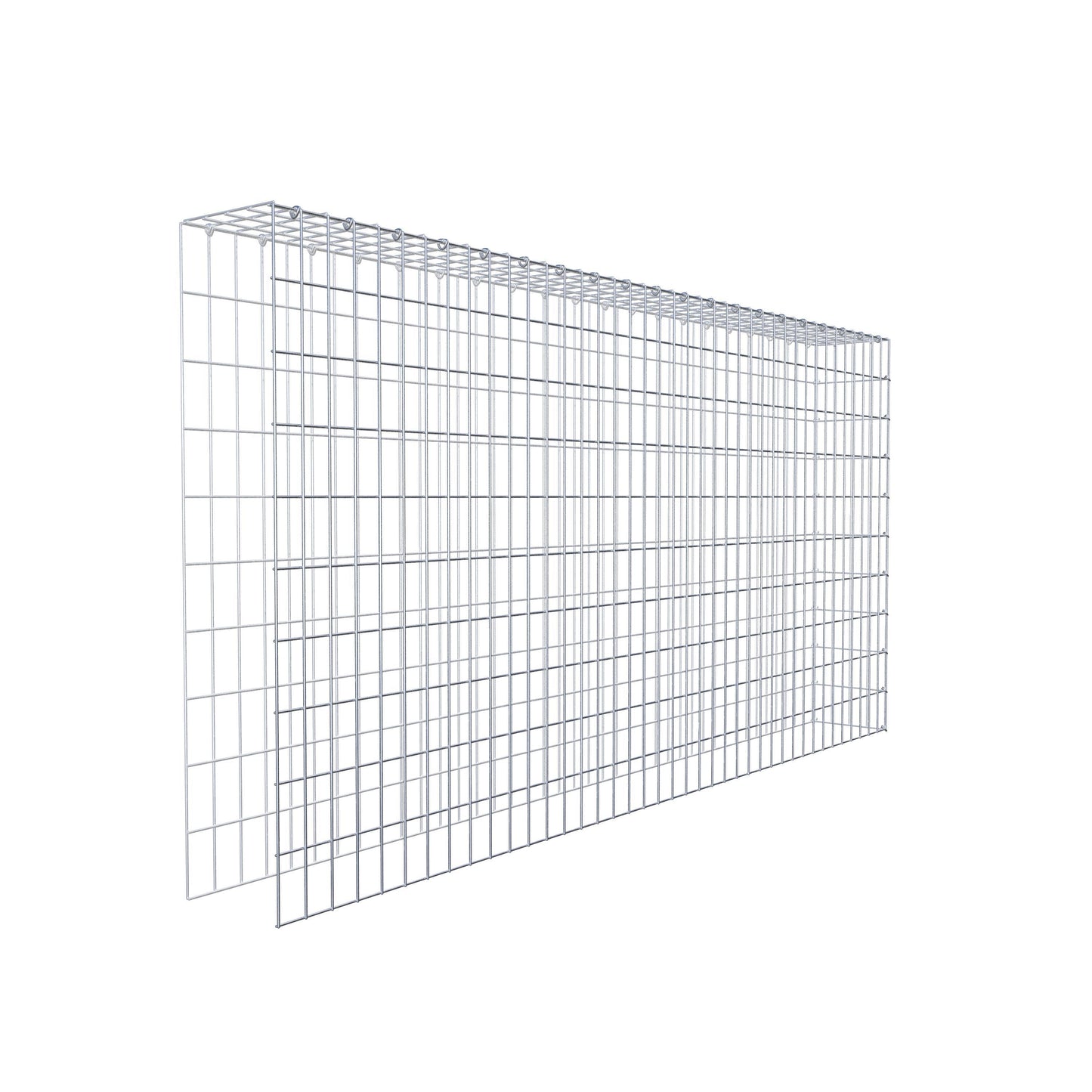 Anbaugabione Typ 4 200 cm x 100 cm x 20 cm (L x H x T), Maschenweite 5 cm x 10 cm, C-Ring