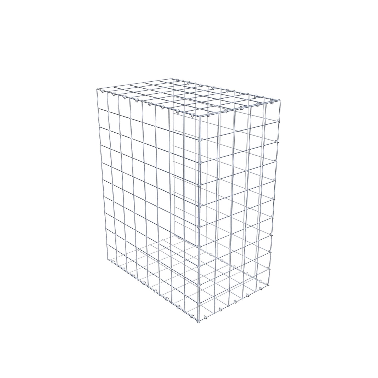 Gavión complementario de tipo 2 100 cm x 80 cm x 50 cm (L x A x P), malla 10 cm x 10 cm, anillo en C