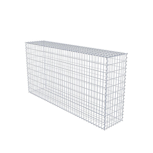 Gabione 200 cm x 100 cm x 40 cm (L x H x T), Maschenweite 5 cm x 10 cm, Spirale
