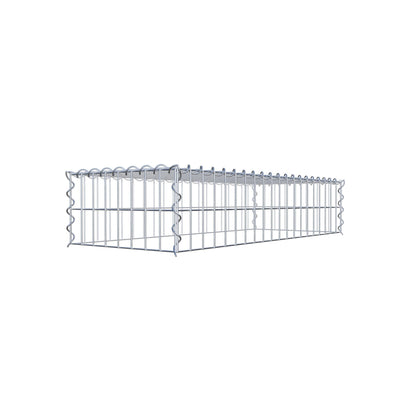 Extra gabion typ 3 100 cm x 20 cm x 40 cm (L x H x D), maskstorlek 5 cm x 10 cm, spiral