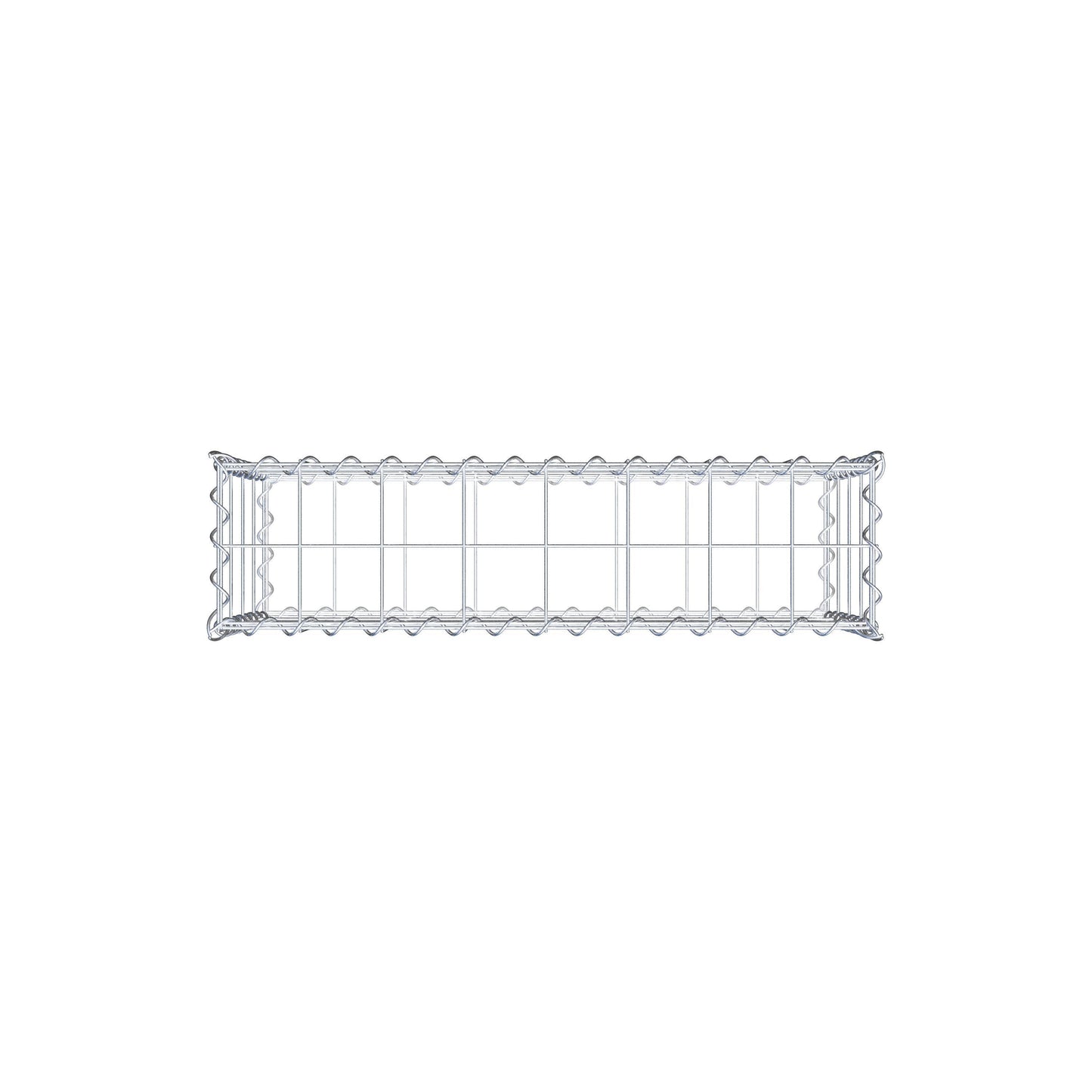 Gabion 80 cm x 40 cm x 20 cm (L x H x D), maskestørrelse 10 cm x 10 cm, spiral
